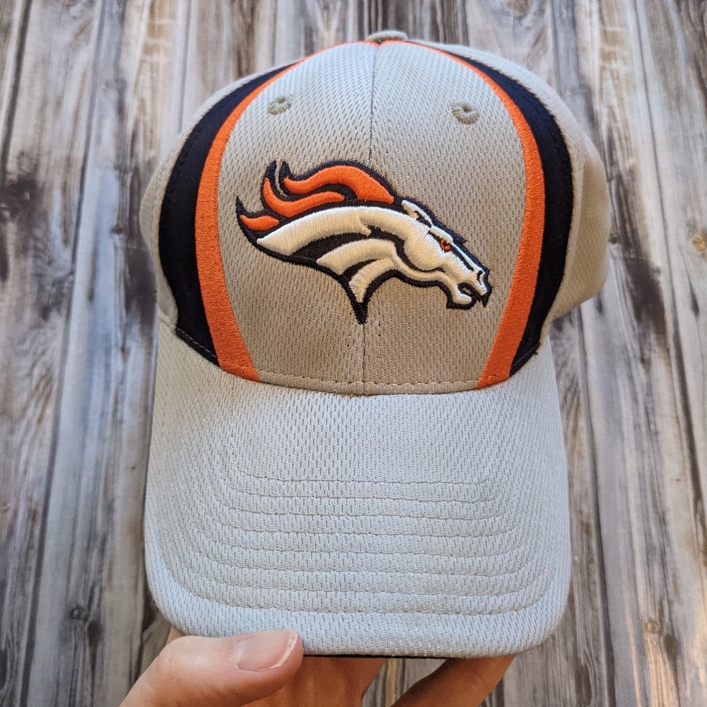 NFL Team Apparel Denver Broncos Gray Cap